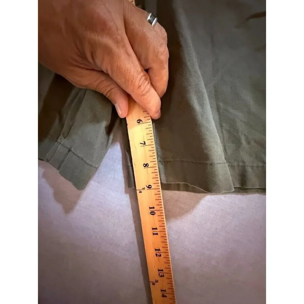 Savane Cargo Shorts Mens 54 Green Olivo  Pocket Straight Zip Men‎ NWOT.